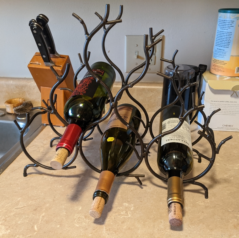 Bronze Branch Wine Rack - Picture 3 of 3